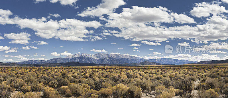 来自Adobe Valley的White Mountains